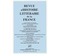 RHLF 2004, n° 4 Le théâtre de Dumas - Collectif - Puf - broché - Revue