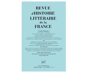 RHLF 2012, n° 3 Un autre Marivaux ? - Collectif - Puf - broché - Revue