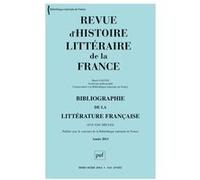 RHLF 2014, Bibliographie 2013 Collectif (Auteur)