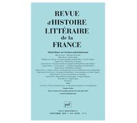 RHLF 2014, n° 3 Michel Butor ou l’écriture polytechnicienne - Collectif - Puf - broché - Revue