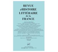 RHLF 2015, n° 4 Autour du Feu d'Henri Barbusse - Collectif - Puf - broché - Revue