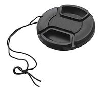 Rhnemuog Lot de 4 bouchons d'objectif 58 mm avec trou de laisse pour appareil photo reflex numérique (58 mm)