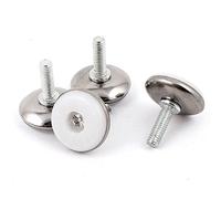 Rhnemuog Lot de 4 pieds de nivellement réglables à visser pour meubles M6 x 20 mm