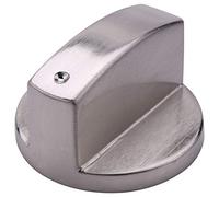 Rhnemuog Lot de 8 boutons de cuisinière à gaz en métal brossé - Accessoires de rechange pour cuisinière à gaz (noyau d'arbre de 6 mm)