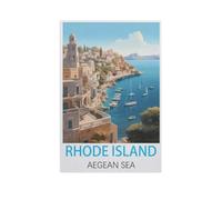 Rhode Island Aegean Sea，Jigsaws Puzzles 1000 Pieces Teens Kids Jigsaw Entertainment Toys Brain Challenge Puzzle（50x70cm）-FR52