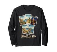 Rhode Island Coastal Vintage Newport Ocean State Manche Longue