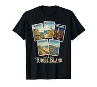 Rhode Island Coastal Vintage Newport Ocean State T-Shirt