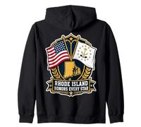 Rhode Island Honors Every Star Sweat à Capuche