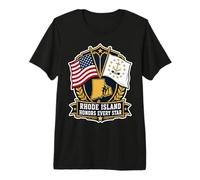 Rhode Island Honors Every Star T-Shirt Haut de Gamme