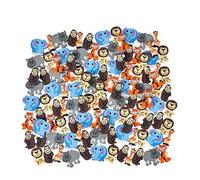 Rhode Island Novelty 144 Pcs Mini Zoo Animal Erasers Assortment (Safa Jungle)