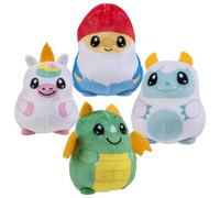 Rhode Island Novelty Assortiment mythique en peluche Sugar Squeeze de 7 cm (1 par commande, le style peut varier)