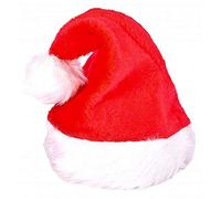 Rhode Island Novelty Chapeaux de Père Noël en peluche pour adulte (1 douzaine), rouge