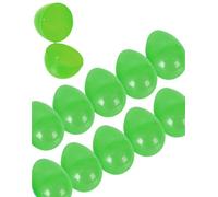 Rhode Island Novelty Lot de 12 œufs de Pâques en plastique Vert 6,3 cm