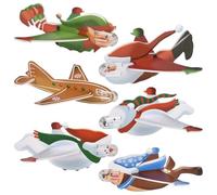 Rhode Island Novelty Mini planeurs de Noël 10,2 cm (1 par commande, le style peut varier)