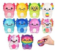 Rhode Island Novelty Squish Axolotl Lot de 12