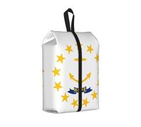 Rhode Island State Flag Sac à chaussures pour voyage étanche Organisateur de chaussures pour valise 3 en 1 Pochette de rangement pour Gym Trainer
