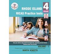 Rhode Island State( RICAS) , 4th Grade MATH Practice Tests ,Volume 1