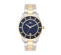 Rhodenwald & Söhne Montre à affichage analogique bleu marine / or / argent, Taille One Size