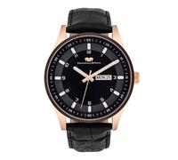 Rhodenwald & Söhne Montre à affichage analogique 'Couragian' or rose / noir, Taille One Size