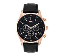 Rhodenwald & Söhne Montre à affichage analogique or rose / noir, Taille One Size