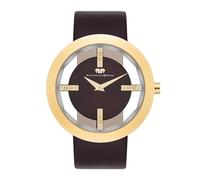 Rhodenwald & Söhne Montre Femme Analogique Japon Mouvement á Quartz avec Bracelet en Cuir véritable 10010010