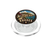Rhodes Island Grèce Vacances Méditerranéennes PopSockets PopGrip pour MagSafe