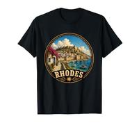 Rhodes Island Grèce Vacances Méditerranéennes T-Shirt