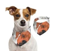 Rhodesian Ridgeback avec Amour,Bandanas pour Chien, écharpe en Coton, Bavoirs réglables pour Animaux de Compagnie,S