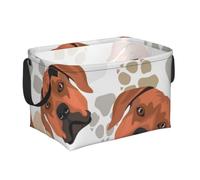 Rhodesian Ridgeback avec amour, Paniers de rangement avec poignée, panier à linge décoratif pour la maison