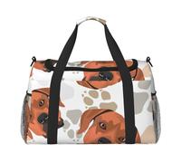 Rhodesian Ridgeback avec Amour,Sacs de Sport, Sacs de Voyage bandoulière pour Le Sport, Sacs de Voyage Grande capacité pour Femmes et Hommes