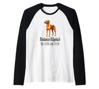 Rhodesian Ridgeback Chien Courage dans Le Cœur Manche Raglan