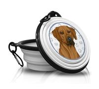 Rhodesian Ridgeback Gamelle pliable et portable avec mousqueton pour animal de compagnie Pratique et unique