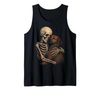 Rhodesian Ridgeback Goth Dog Lover Squelette Hugging Art Débardeur