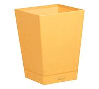 RHODIA 118820C - Corbeille à Papier Orange - 24 x 24 x 32 cm - Piqûres Sellier Orange - Extérieur Simili Cuir - Collection Home Office rama - Organisation de Bureau & Rangement Design