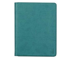 RHODIA 168103C - Conférencier Porte-Documents Paon - pour Bloc-Notes et Carnets A5 ou A5+ - Dimensions Fermé 19,5x25,5 cm - Pochette pour Tablette - Simili Cuir Premium