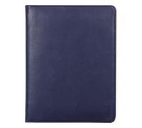 RHODIA 168104C - Conférencier Porte-Documents Bleu Nuit - pour Bloc-Notes et Carnets A5 ou A5+ - Dimensions Fermé 19,5x25,5 cm - Pochette pour Tablette - Simili Cuir Premium