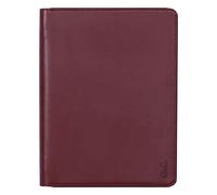 RHODIA 168107C - Conférencier Porte-Documents Lie de Vin - pour Bloc-Notes et Carnets A5 ou A5+ - Dimensions Fermé 19,5x25,5 cm - Pochette pour Tablette - Simili Cuir Premium
