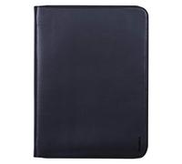 RHODIA 168116C - Conférencier Porte-Documents Noir - pour Bloc-Notes et Cahiers A4 ou A4+ - Dimensions Fermé 25,5x34 cm - Pochette pour Tablette - Simili Cuir Premium