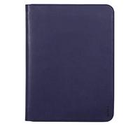 RHODIA 168120C - Conférencier Porte-Documents Bleu Nuit - pour Bloc-Notes et Cahiers A4 ou A4+ - Dimensions Fermé 25,5x34 cm - Pochette pour Tablette - Simili Cuir Premium