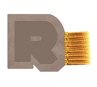 RHODIA 194190C - Porte-Stylo Autoadhésif Taupe - 3 x 4 cm - pour Blocs Carnets, Agendas, Ordinateurs Portables ou Tablette Numérique - Collection Rhodiarama