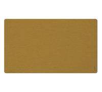 RHODIA 194264C - Sous-Main Souple Or - Taille M (80 x 40 cm) - Simili Cuir Italien - Piqûres Sellier Orange - Collection Home Office rama - Organisation de Bureau & Rangement Design