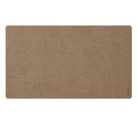 RHODIA 194270C - Sous-Main Souple Taupe - Taille M (80 x 40 cm) - Simili Cuir Italien - Piqûres Sellier Orange - Collection Home Office rama - Organisation de Bureau & Rangement Design