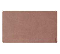RHODIA 194273C - Sous-Main Souple Bois de Rose - Taille M (80 x 40 cm) - Simili Cuir - Piqûres Sellier Orange - Collection Home Office rama - Organisation de Bureau & Rangement Design