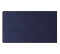 RHODIA 194278C - Sous-Main Souple Bleu Nuit - Taille M (80 x 40 cm) - Simili Cuir - Piqûres Sellier Orange - Collection Home Office rama - Organisation de Bureau & Rangement Design