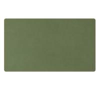 RHODIA 194317C - Sous-Main Souple Sauge - Taille L (90 x 43 cm) - Simili Cuir Italien - Piqûres Sellier Orange - Collection Home Office rama - Organisation de Bureau & Rangement Design