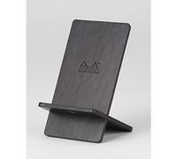 Rhodiarama support pour téléphone mobile NOIR simili cuir italien 13x8x8 ,5 cm - Noir