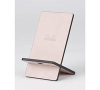 RHODIA 194416C - Support pour Téléphone Mobile Touche de rose - 8 x 8,5 x 13 cm - Extérieur Simili Cuir - Collection Home Office rama - Organisation de Bureau & Rangement Design