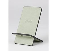RHODIA 194419C - Support pour Téléphone Mobile Céladon - 8 x 8,5 x 13 cm - Extérieur Simili Cuir - Collection Home Office rama - Organisation de Bureau & Rangement Design
