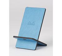 Rhodiarama support pour téléphone mobile simili cuir italien 13x8x8,5 cm - Turquoise