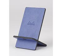 RHODIA 194424C - Support pour Téléphone Mobile Saphir - 8 x 8,5 x 13 cm - Extérieur Simili Cuir - Collection Home Office rama - Organisation de Bureau & Rangement Design